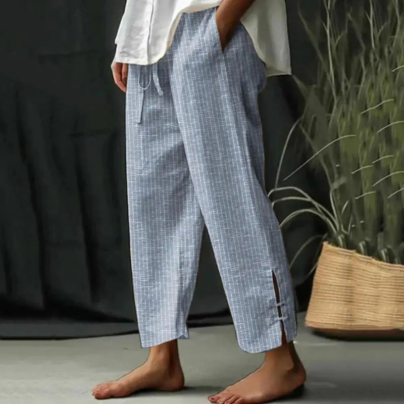 Bellie comfortabele broek met ambachtelijke uitstraling