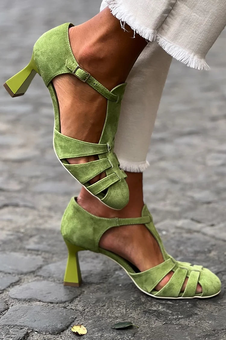 Elegante sandalen met middelhoge hak