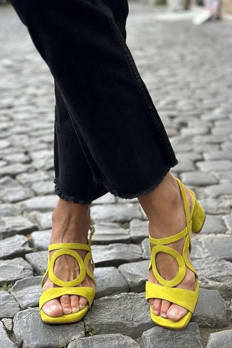 Valentina sandalen met rond sierdetail