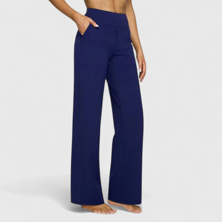 Hilary verfijnde broek met hoge taille