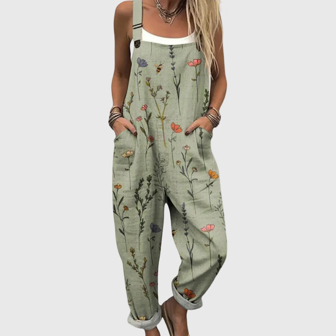 Saskia salopette met print