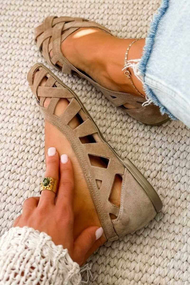 Caterina gevlochten sandalen in vrolijke kleuren