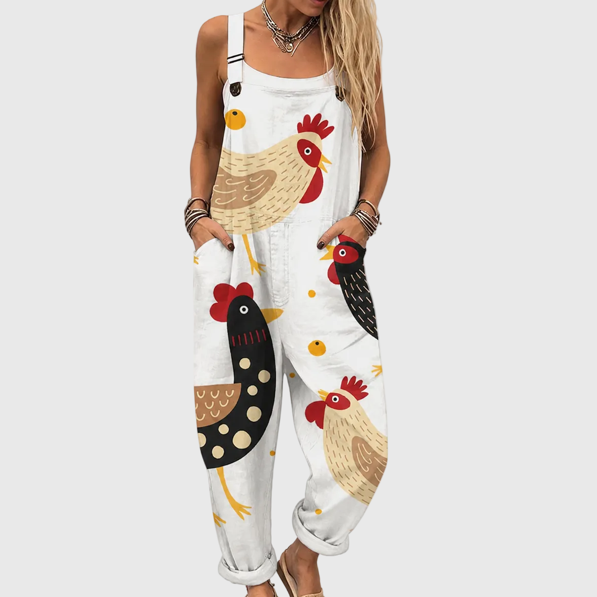Charlotte salopette met print