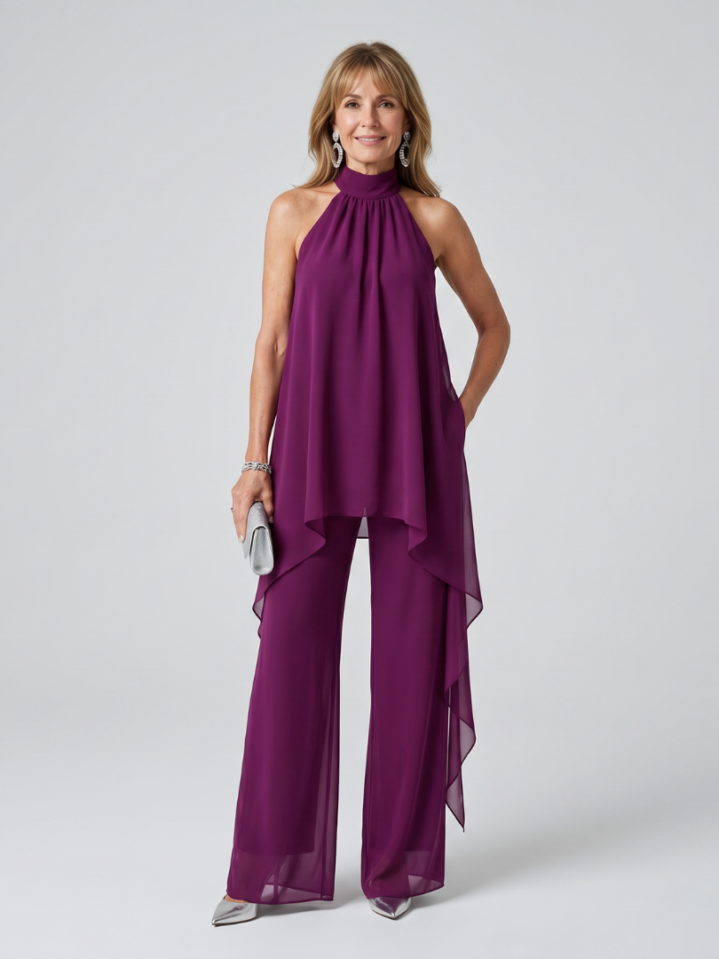 Bearim | Halter Nek Asymmetrische Tuniek Set