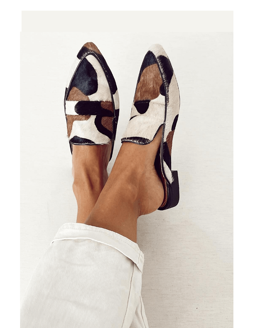 Emery loafers met abstracte print