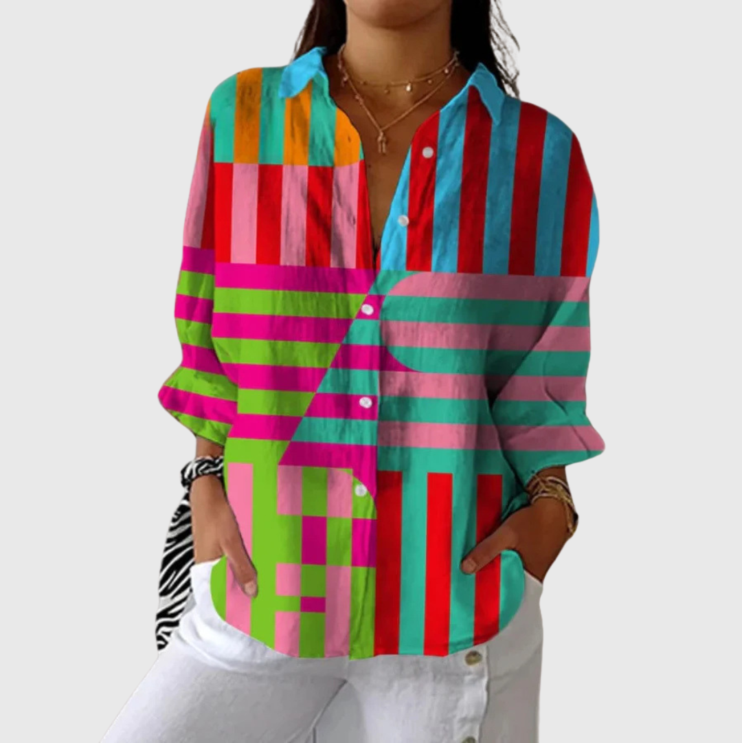 Filippa luchtige blouse met print