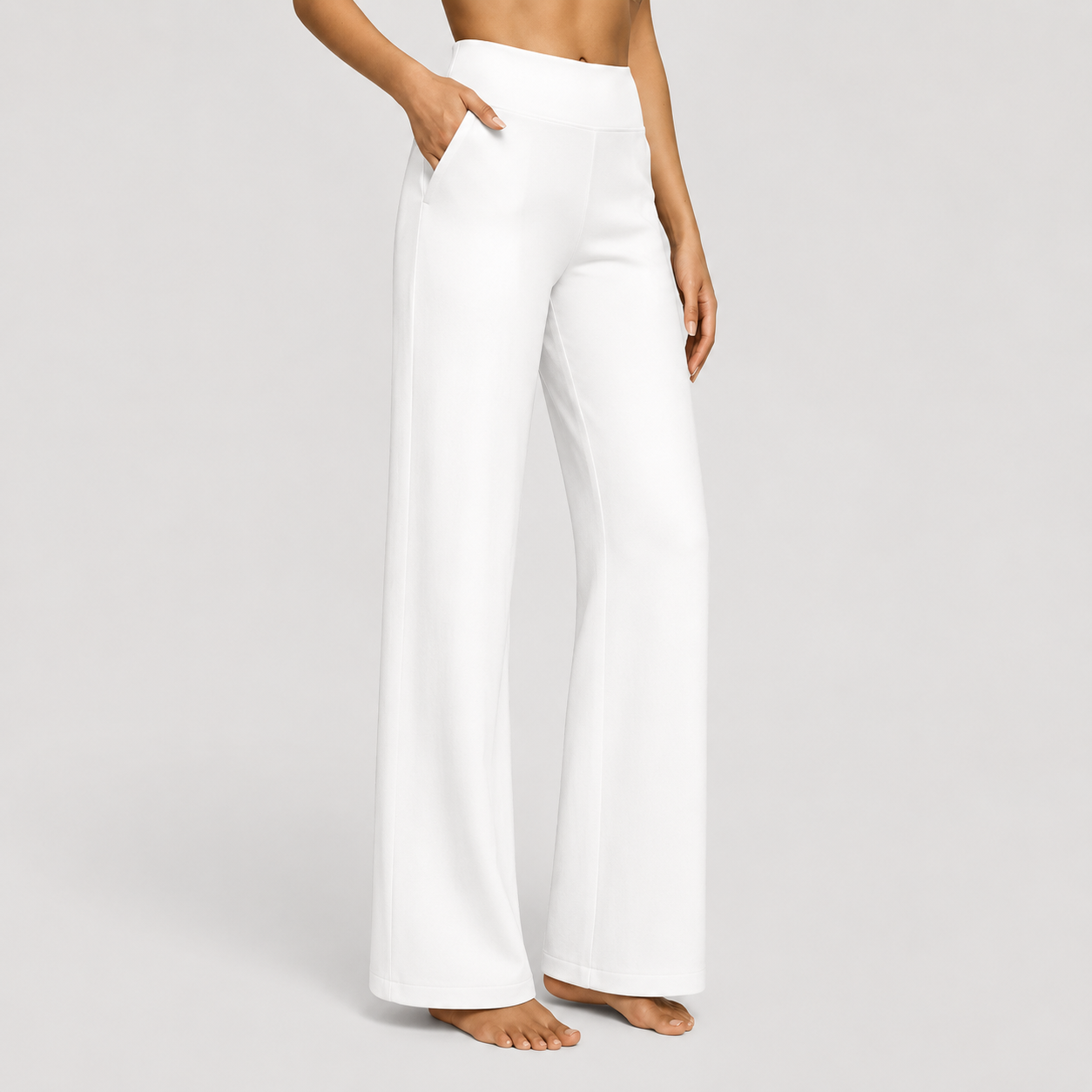 Hilary verfijnde broek met hoge taille