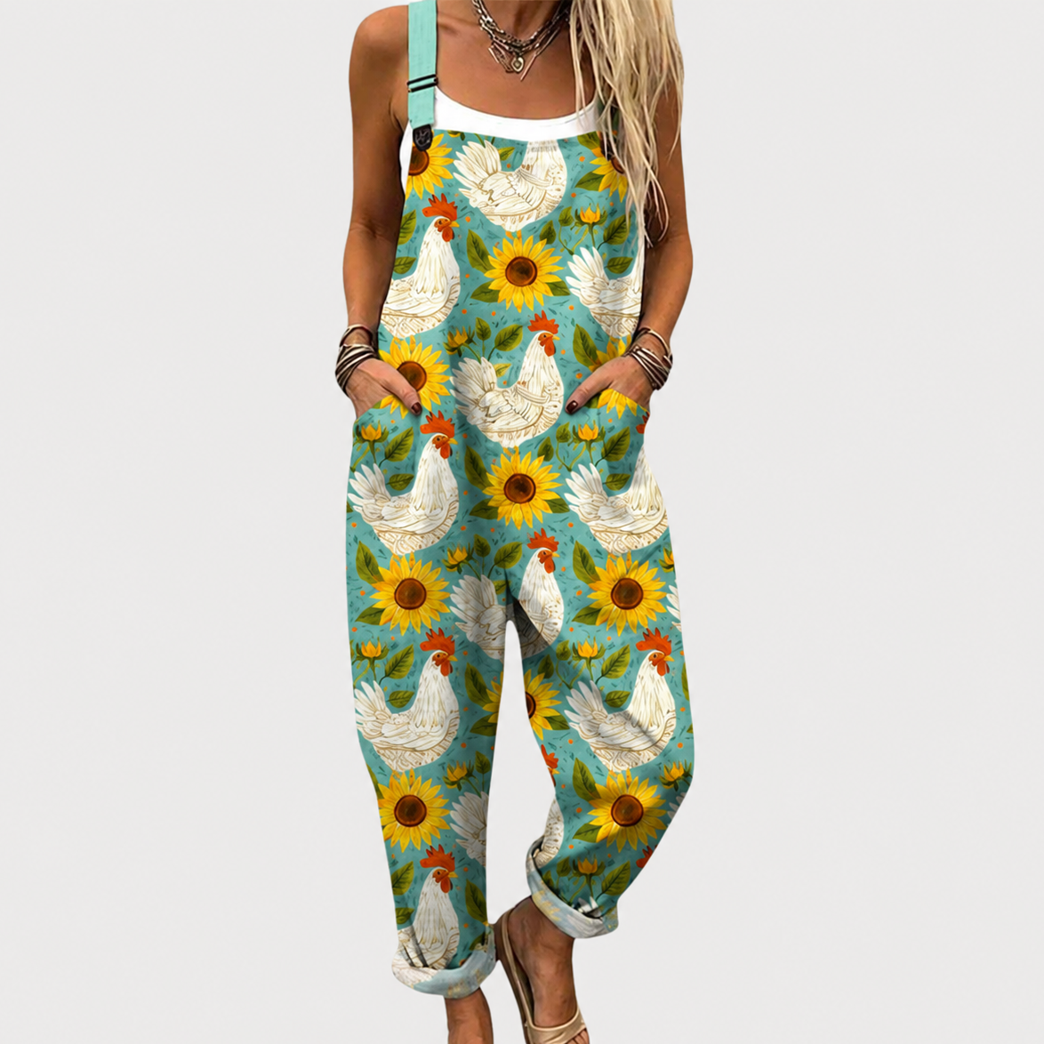 Mila salopette met print