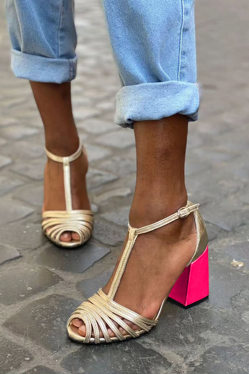 Elegante sandalen met T-bandje