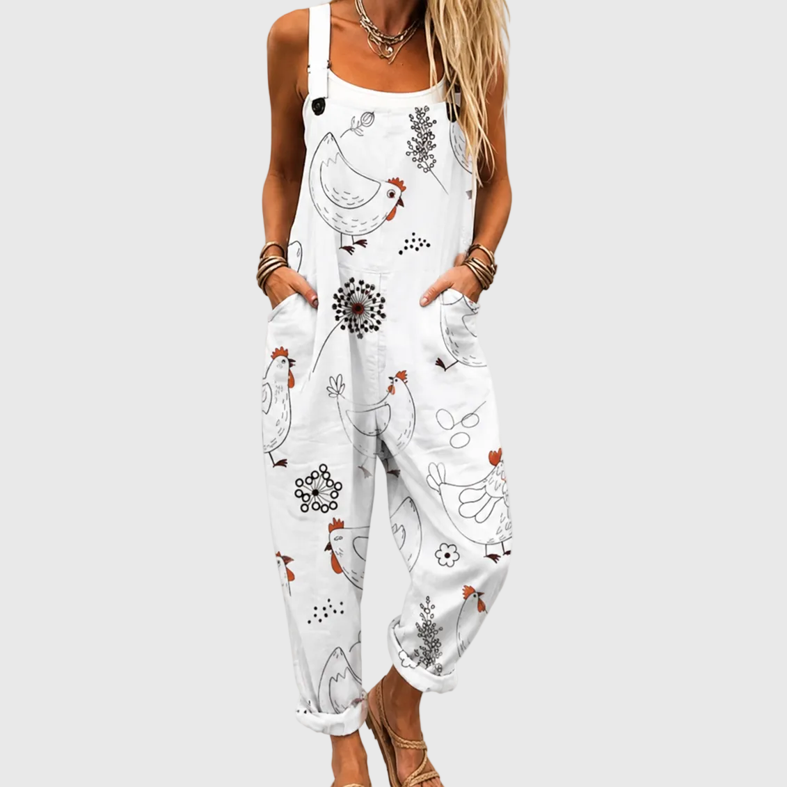 Hilde salopette met print