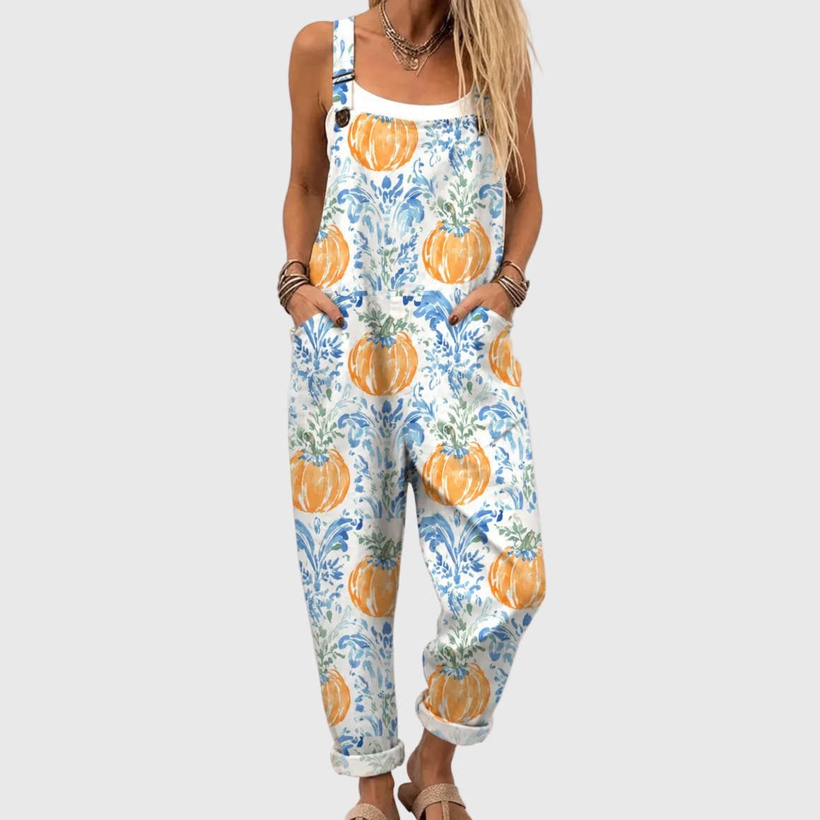 Pauline salopette met print