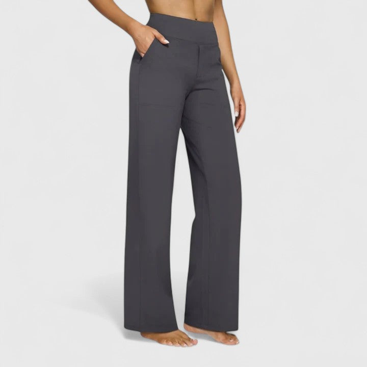 Hilary verfijnde broek met hoge taille