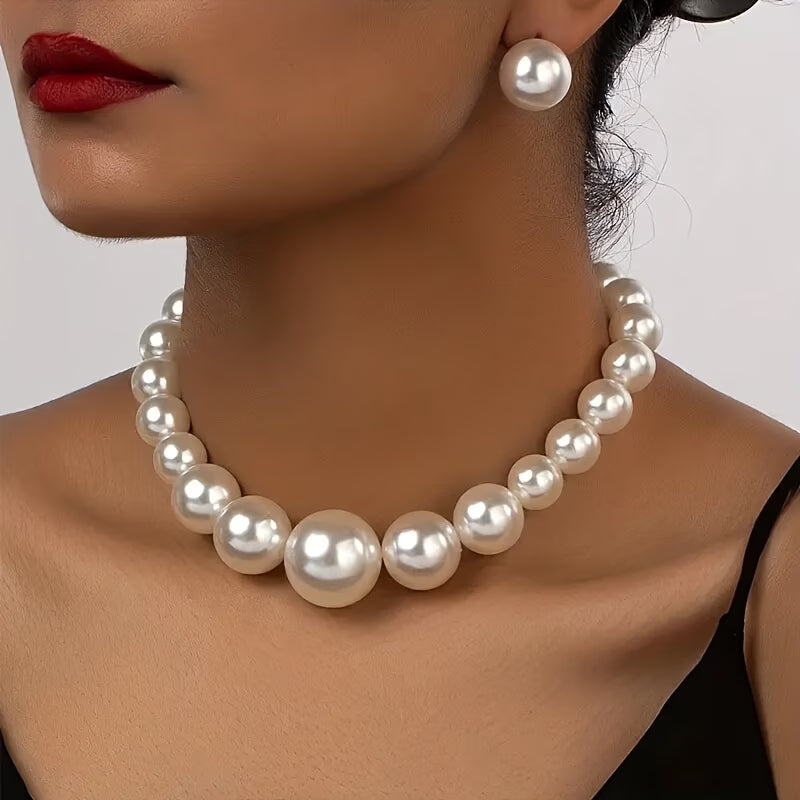 Sieradenset met klassieke vintage parels