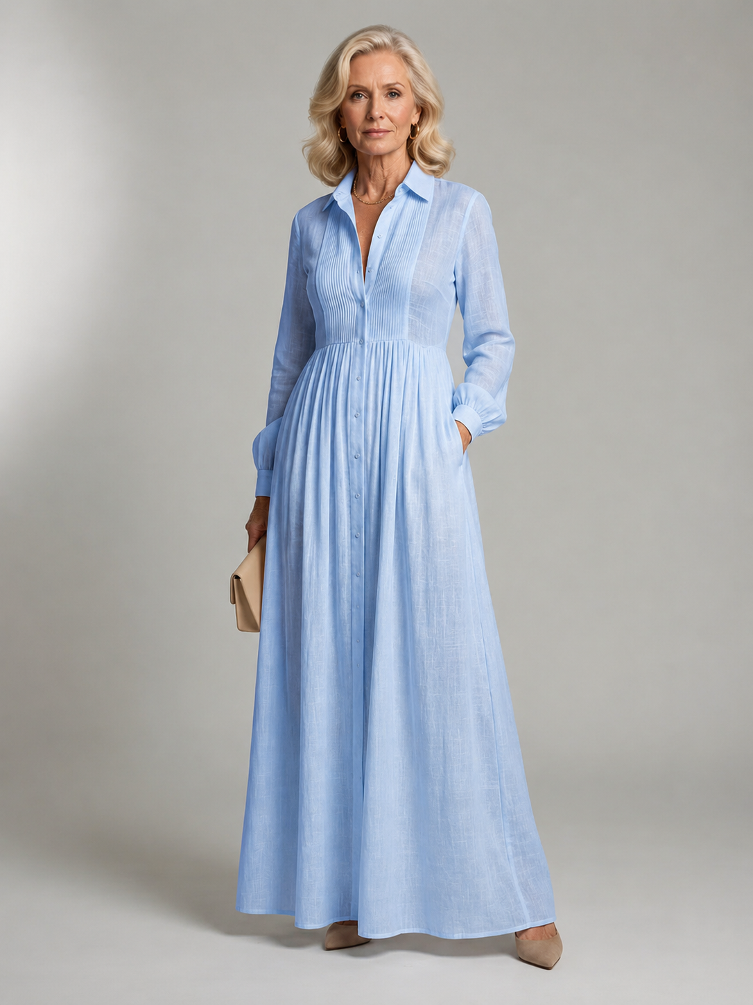 Lioren | Soft Flow Maxi Jurk