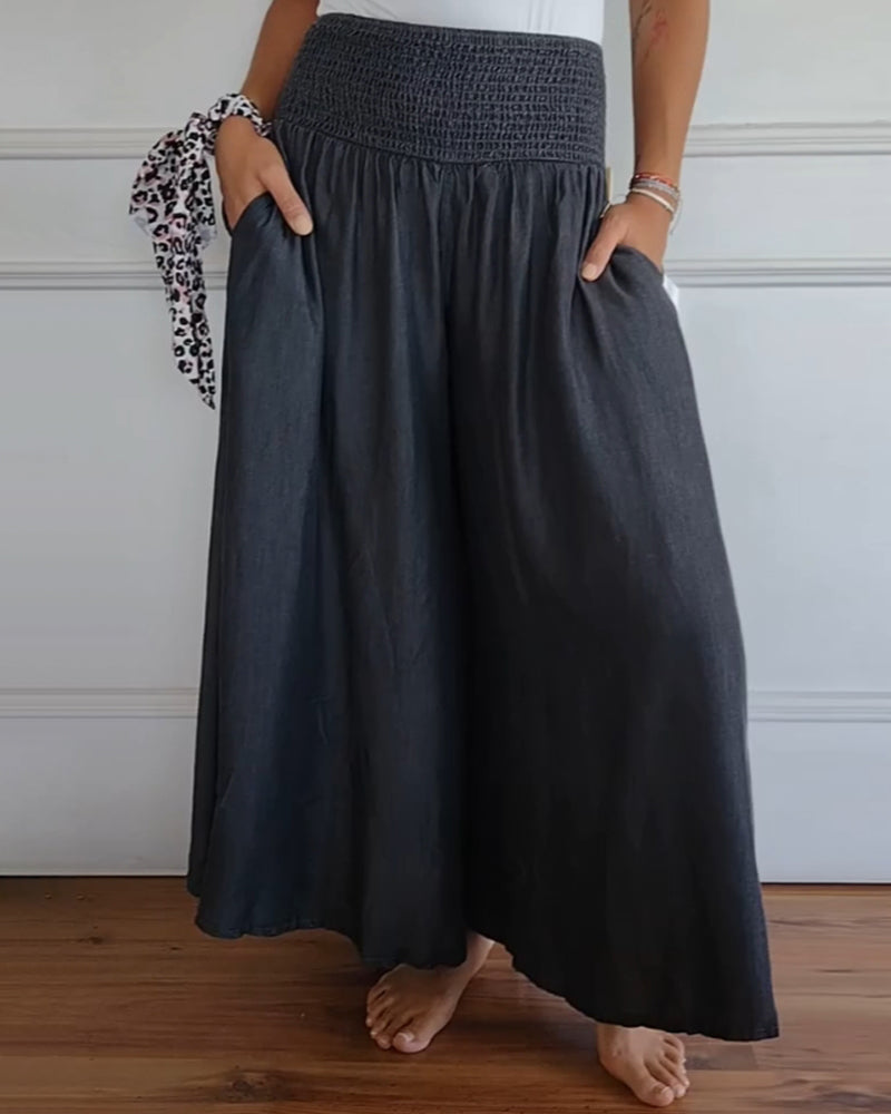 Mira broek met hoge elastische taille