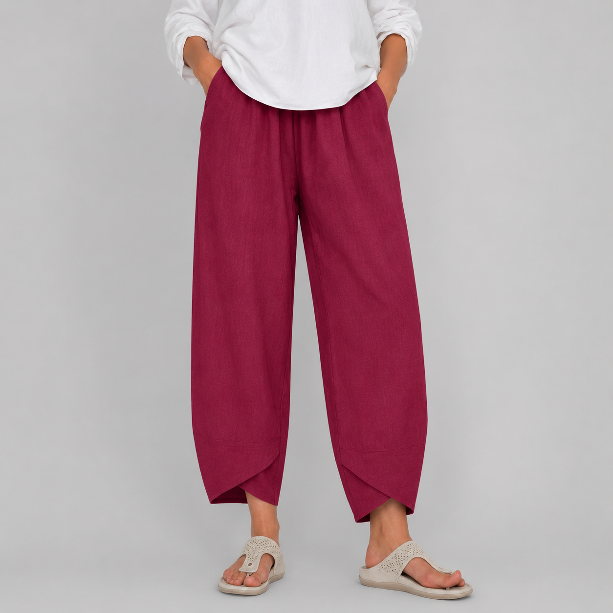 Riley lichte broek met elastische taille