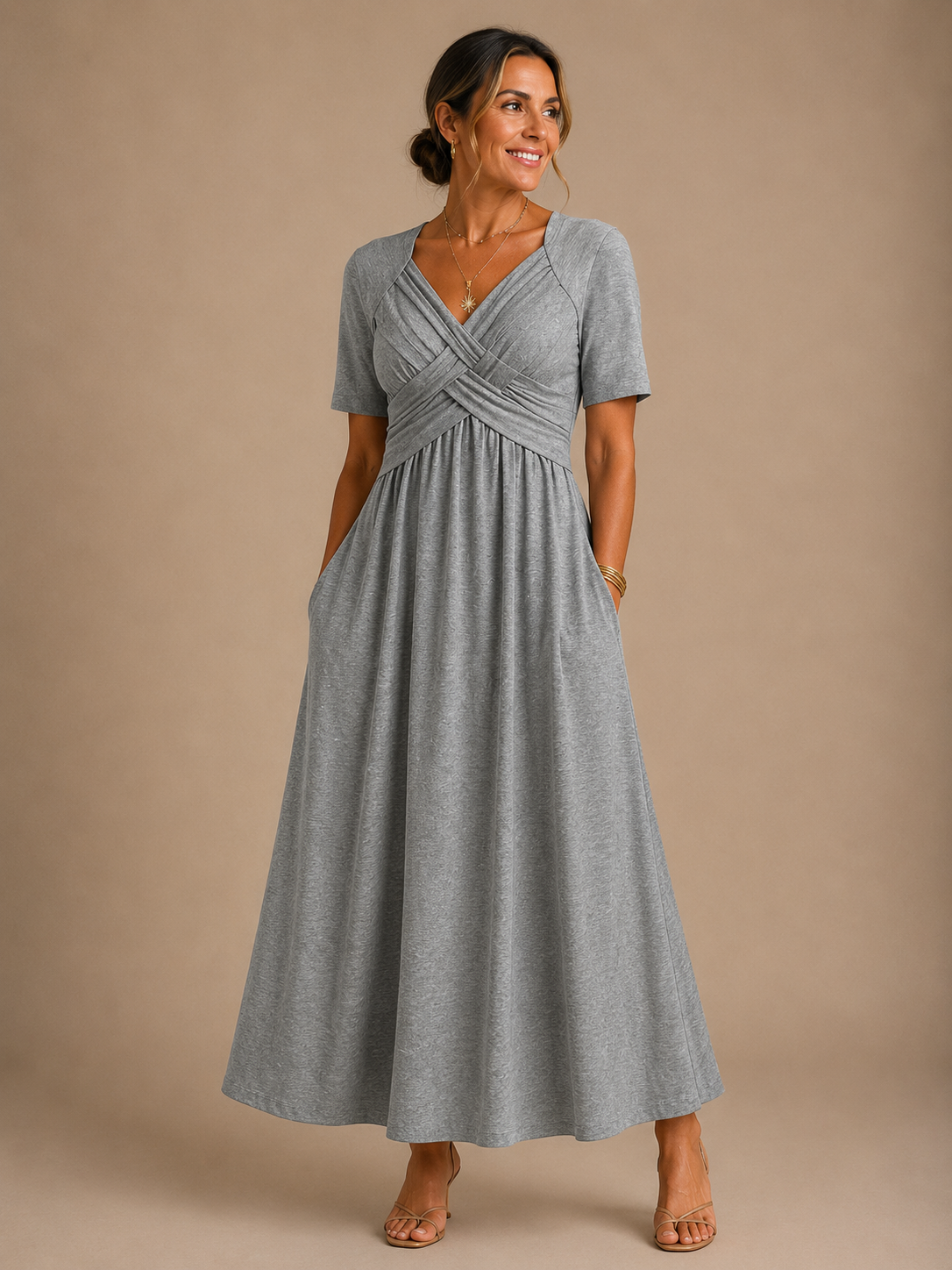 Angeli™ | Elegante Midi Dress