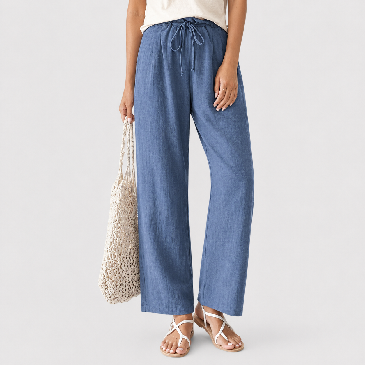 Vara relaxed broek met verstelbare taille