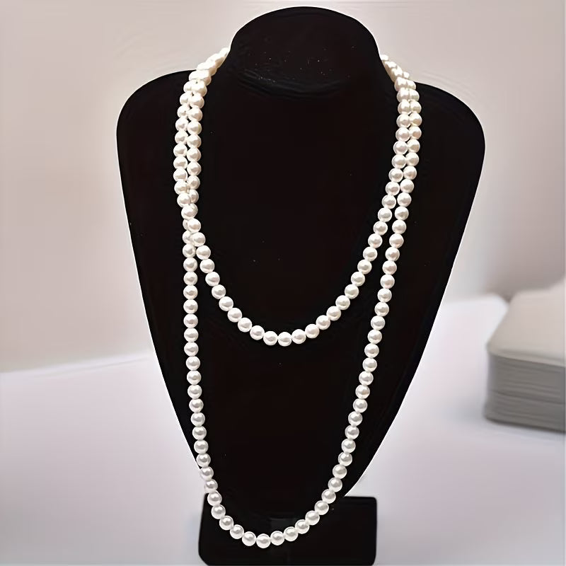 Tijdloze ketting met dubbele parel