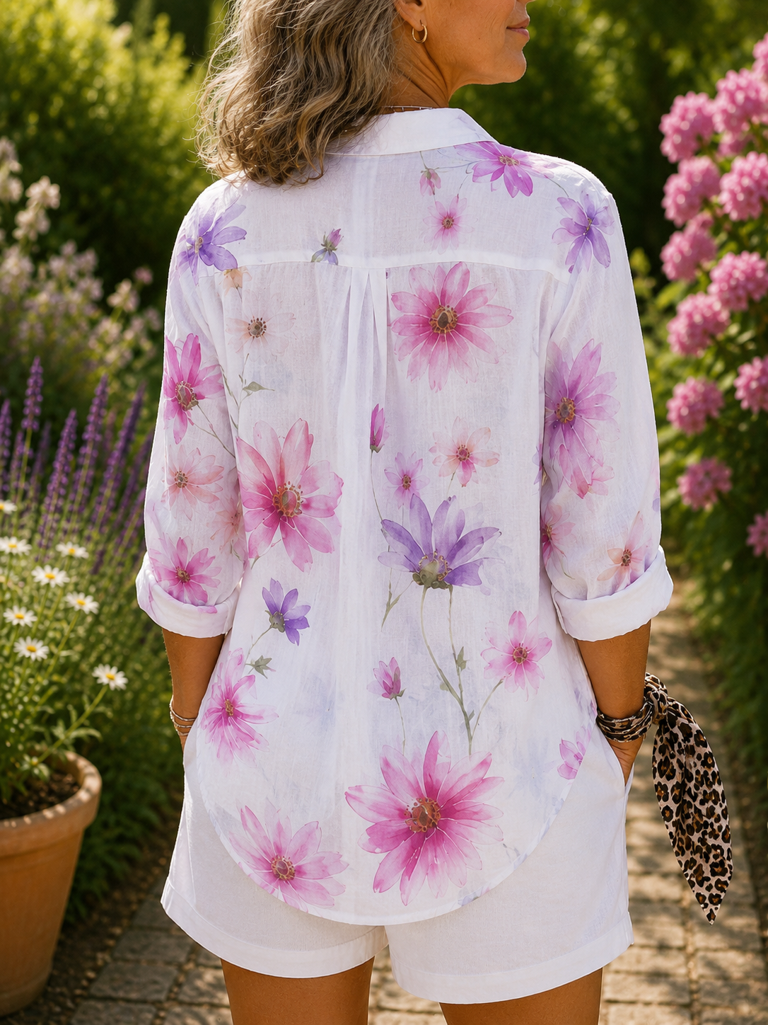 Alice blouse met artistieke print