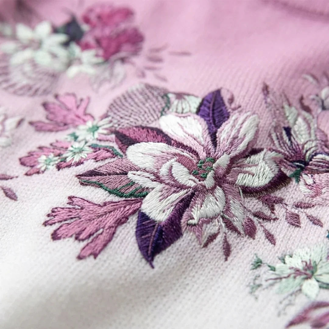 Alba trui met bloemenprint en col
