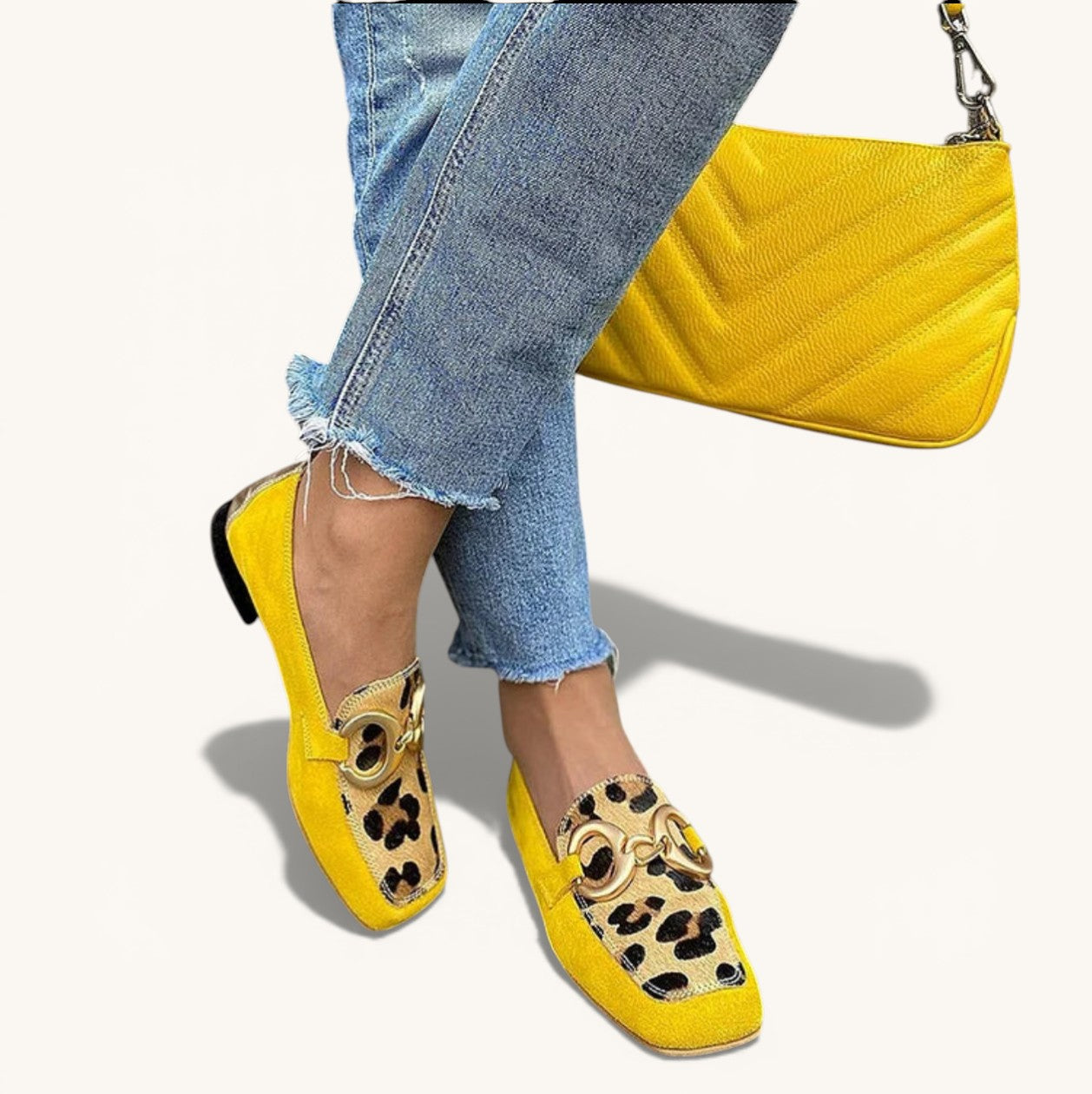 Assunta | Mocassins met dierenprint