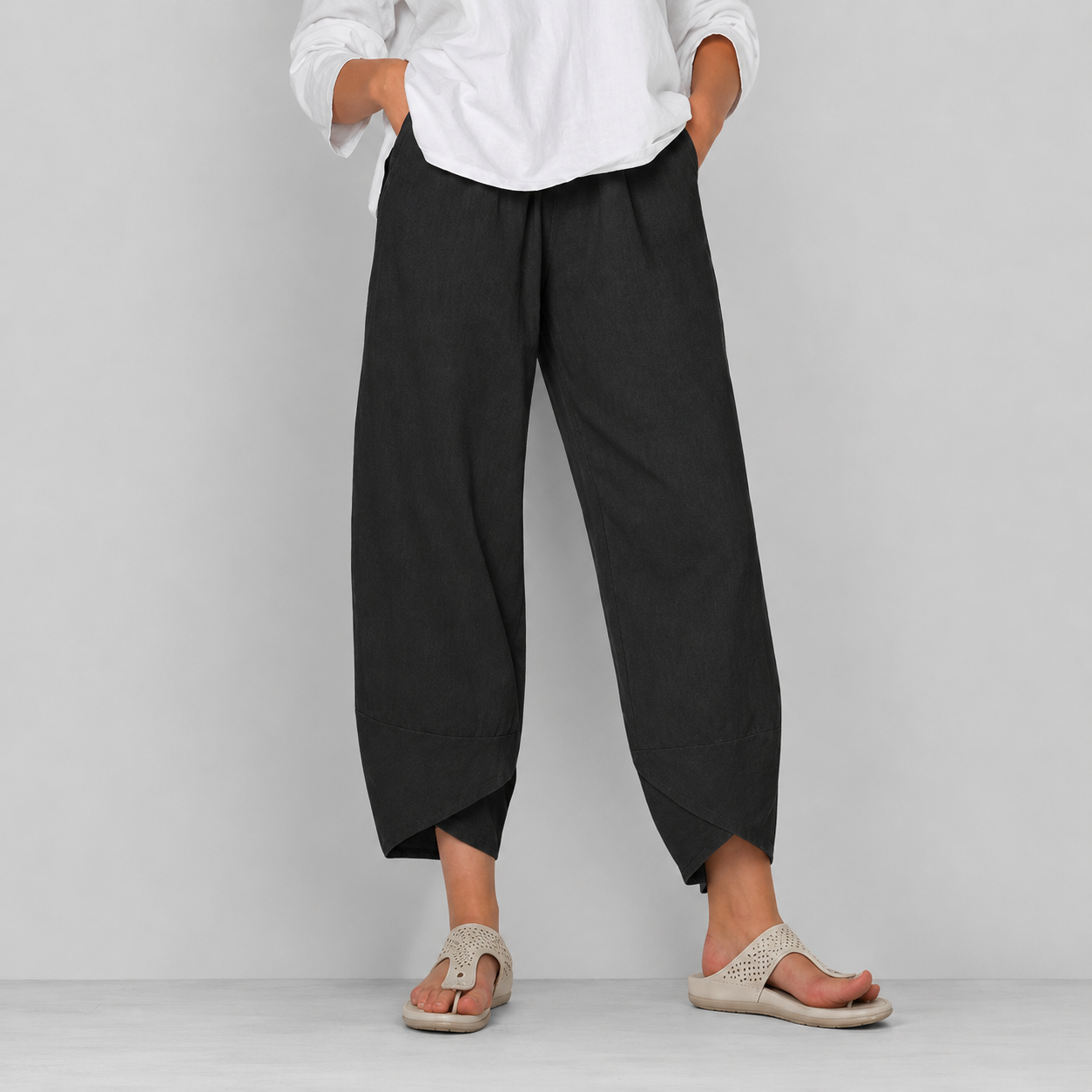 Riley lichte broek met elastische taille