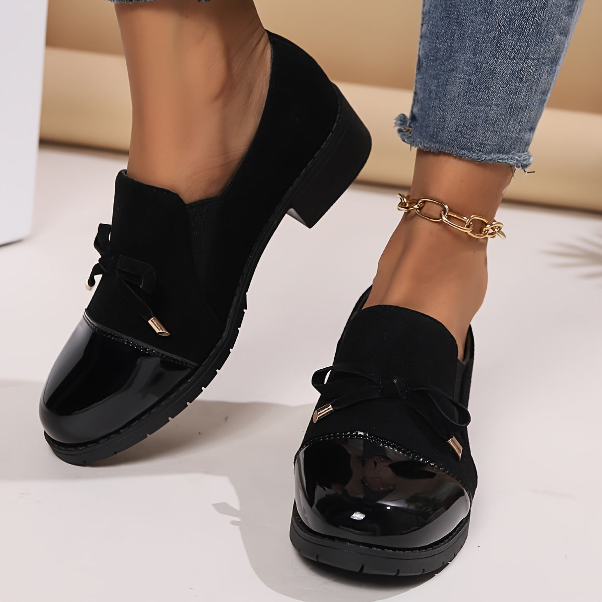 Camille | Comfortabele mocassins met lakneus