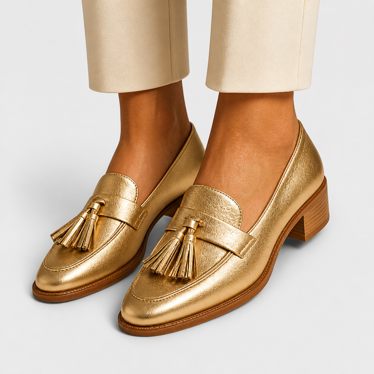 Céleste | Gouden loafers