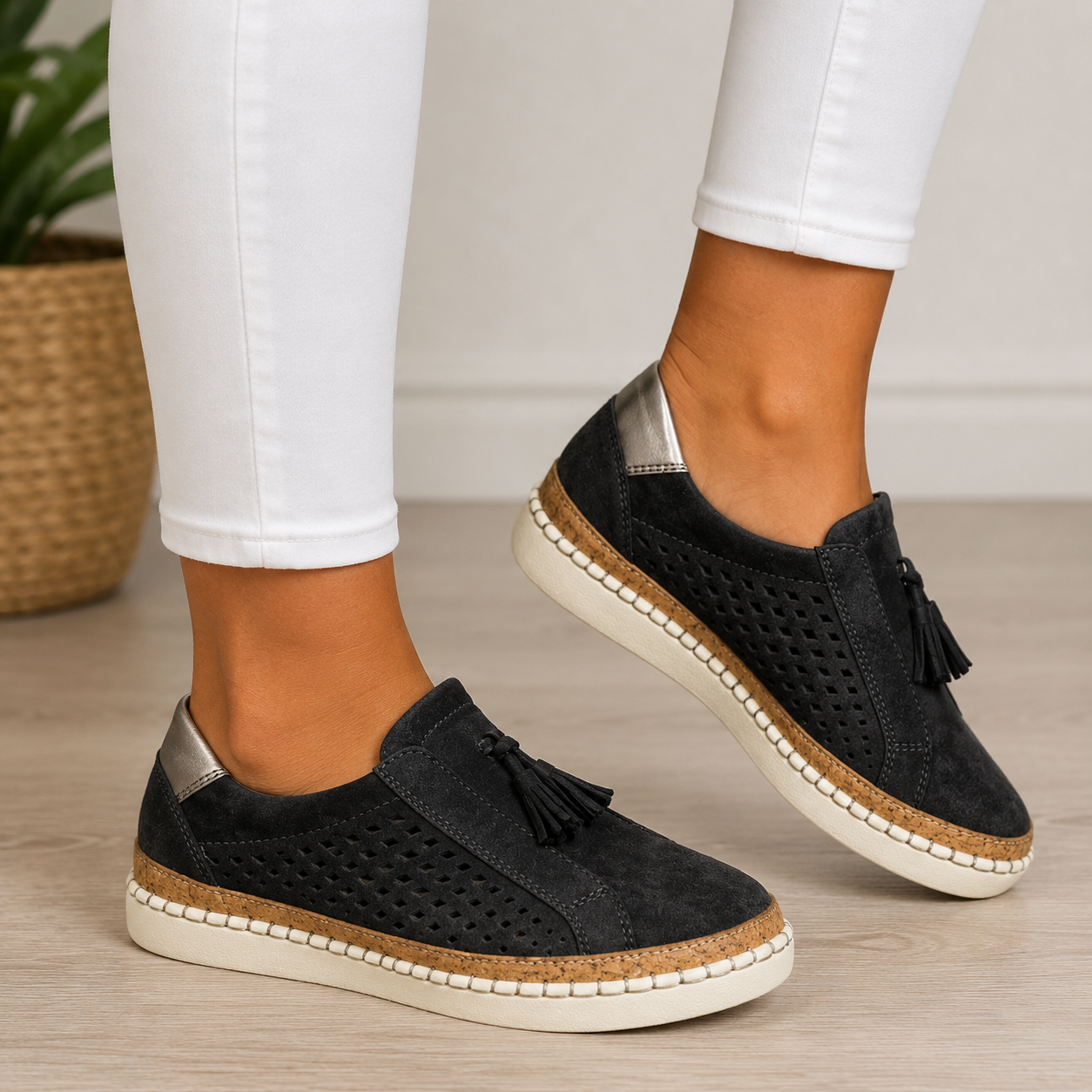 Christine loafers in zwart