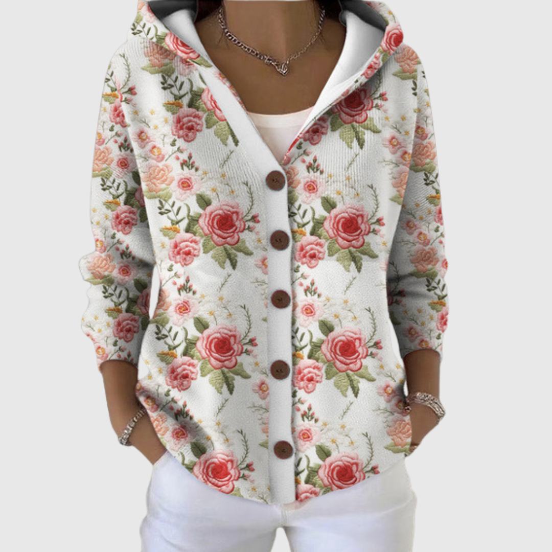 Consuelo | Gebreid vest met capuchon