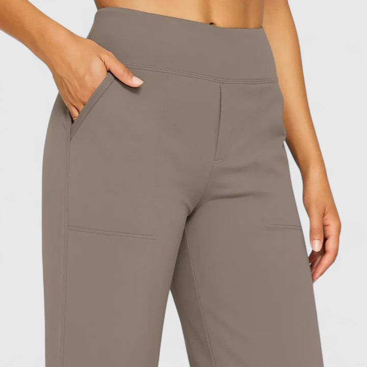 Hilary verfijnde broek met hoge taille