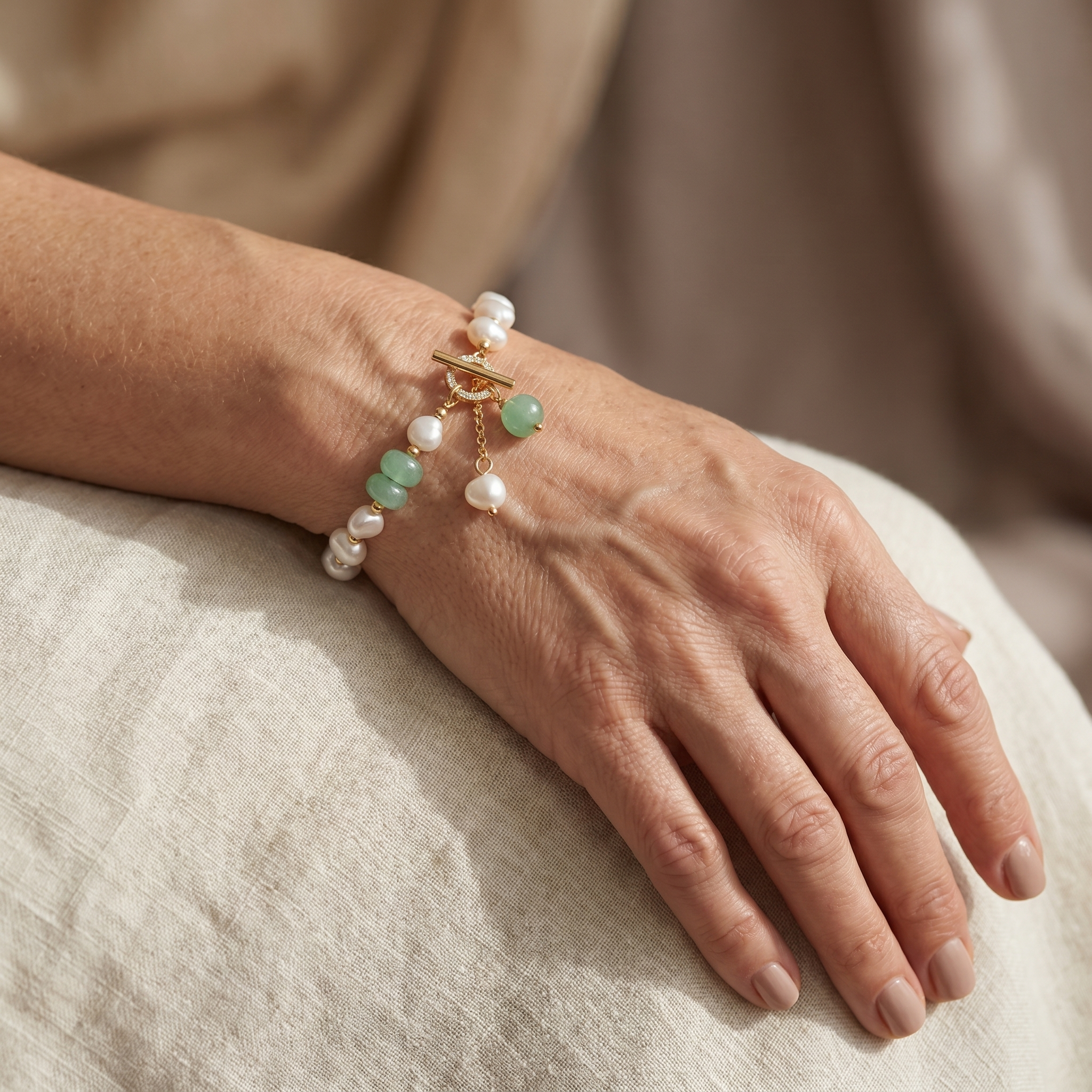 Armband met zeeparel