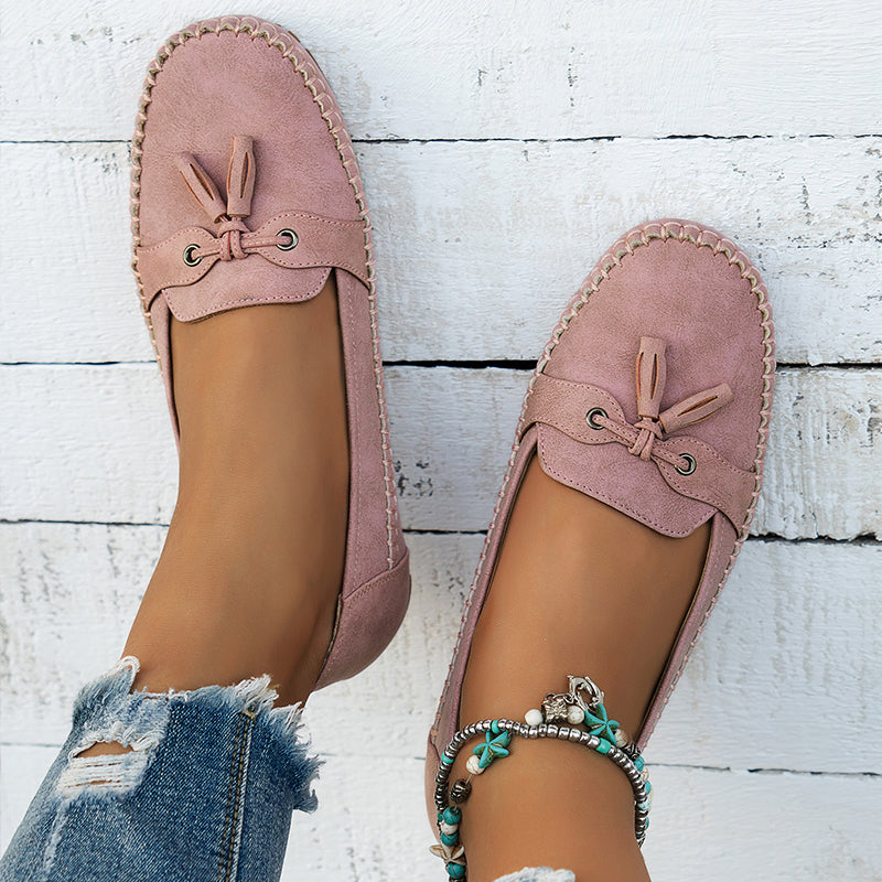 Ingrid vintage loafers detail