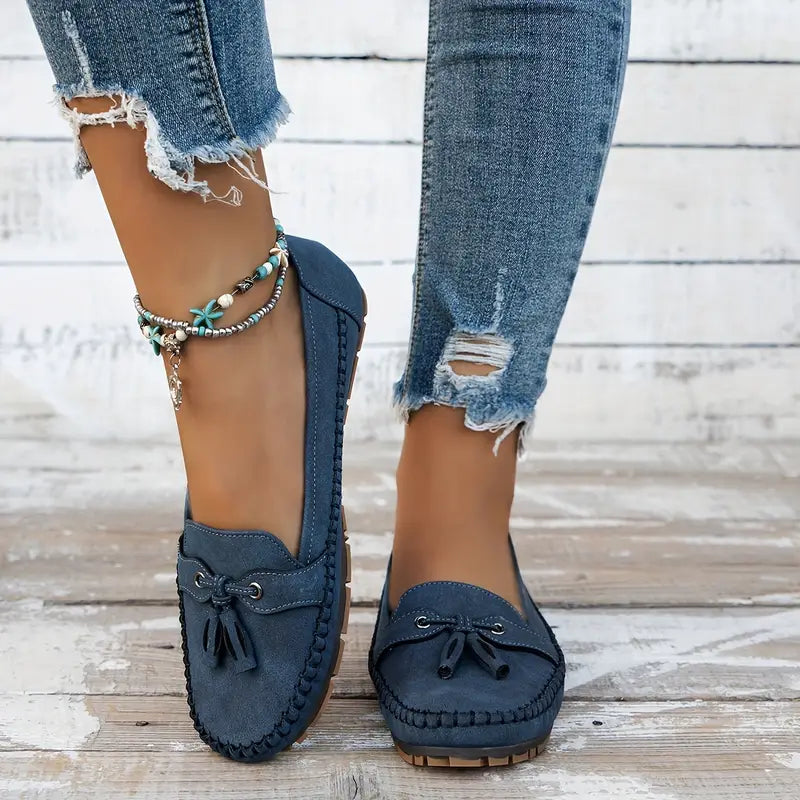 Ingrid vintage loafers detail