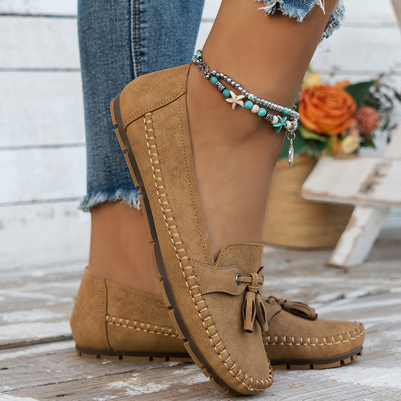 Ingrid vintage loafers detail