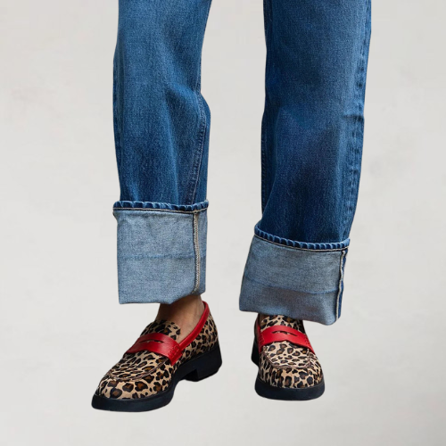 Laurenh colourblock loafers detail