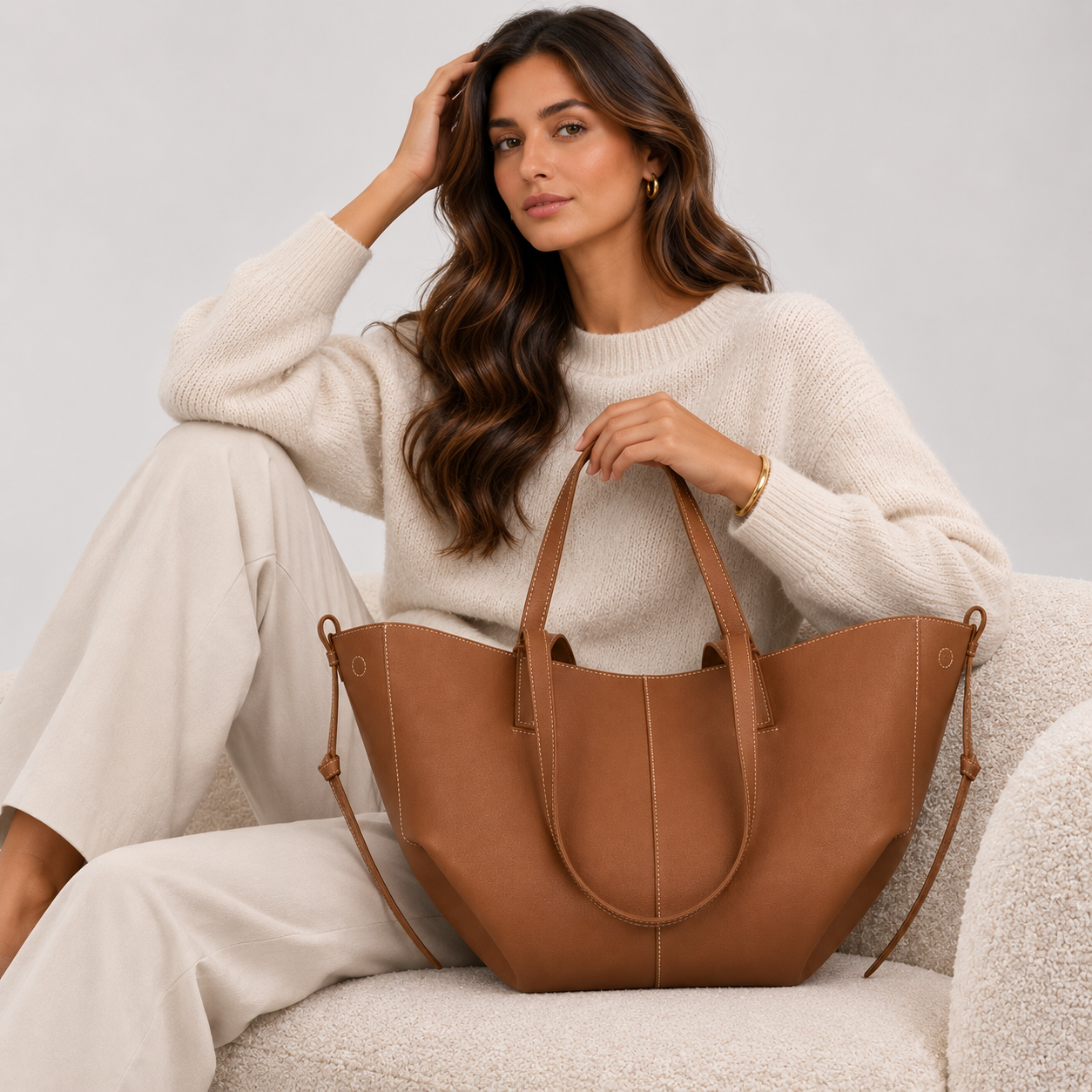 Luxe Designer Tote Bag