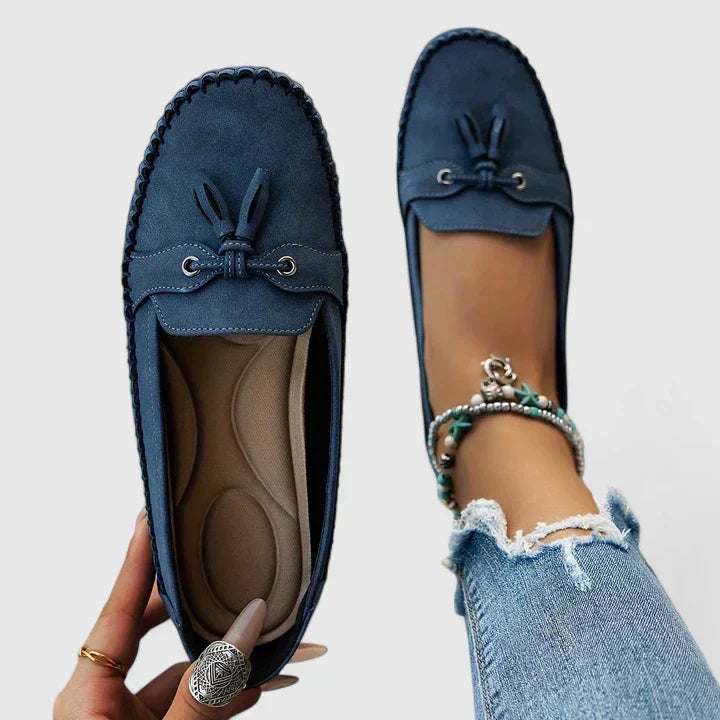 Maria | Comfortabele mocassins met strikje