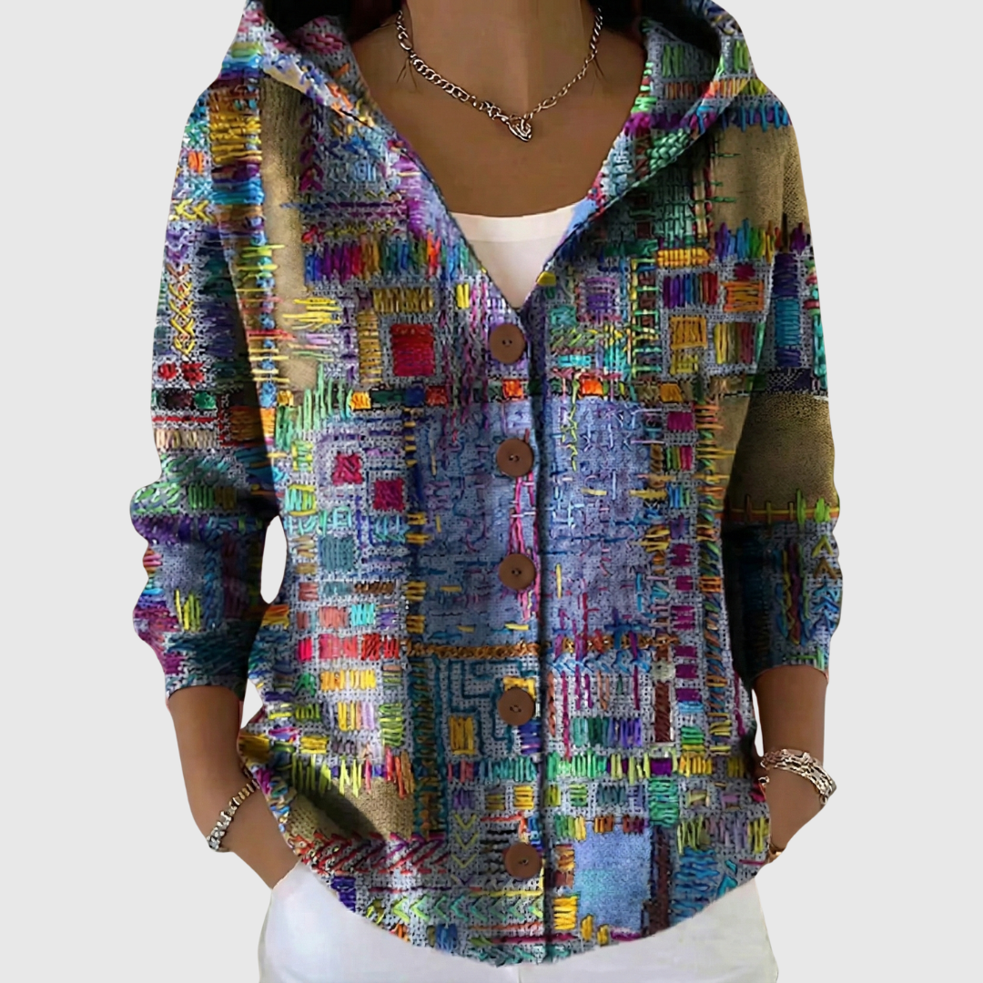 Marina | Gebreid vest met capuchon