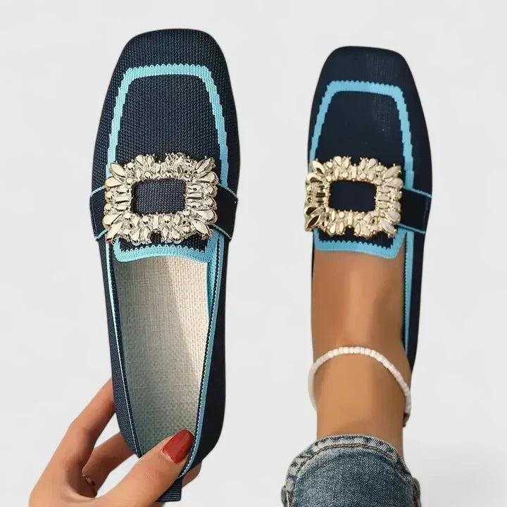 Maylora comfortabele loafers in marineblauw