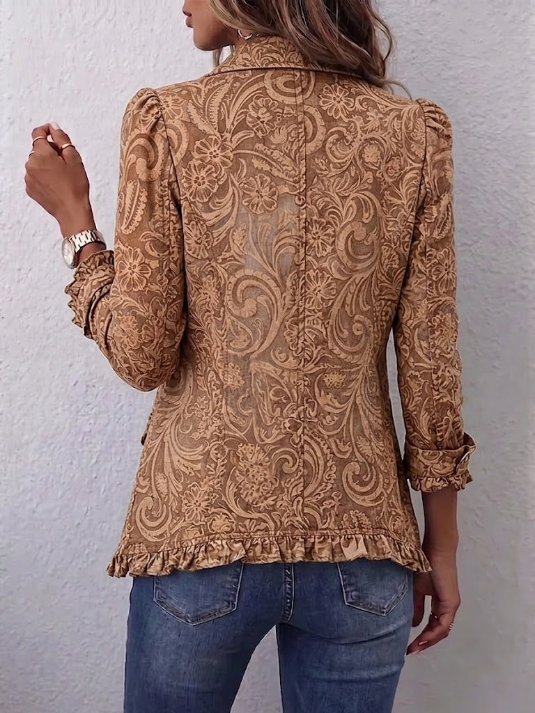 Concepción | Vintage Bloemenjacket met Volants