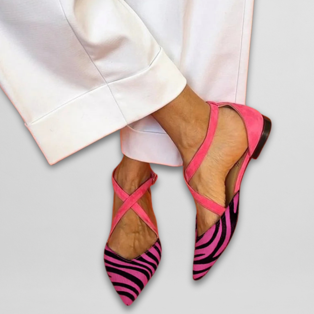 Ornella | Ballerina's met bandjes