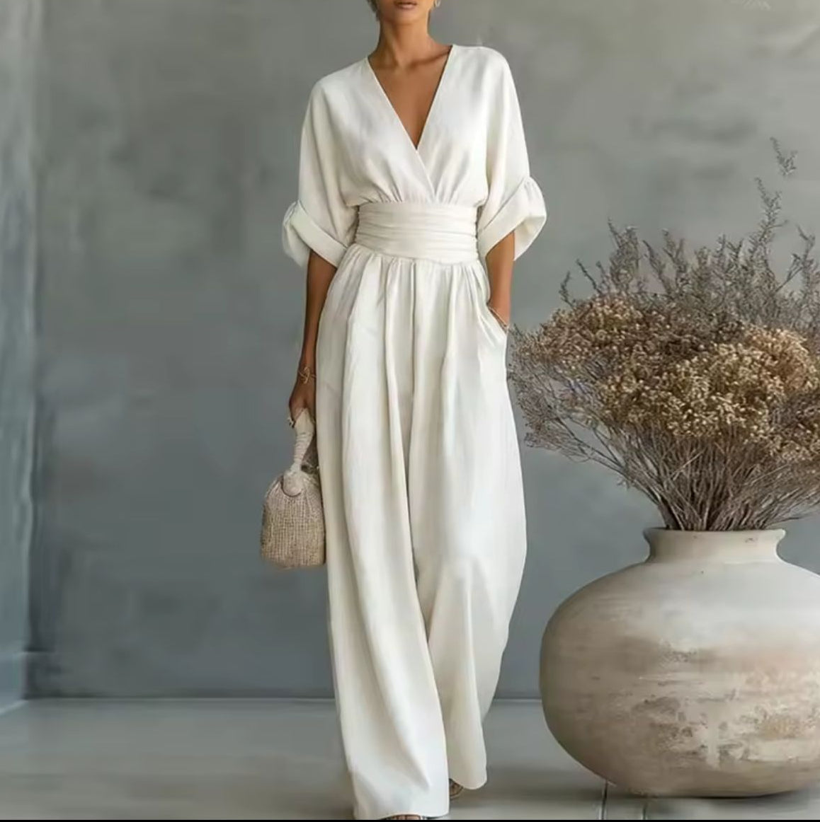 Risel jumpsuit in wit