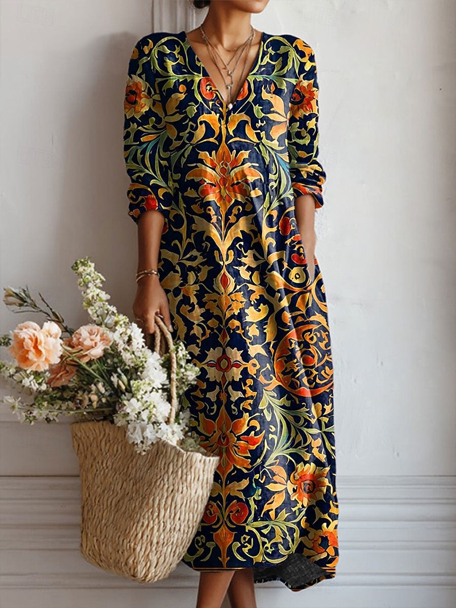Iris bohemien maxi-jurk