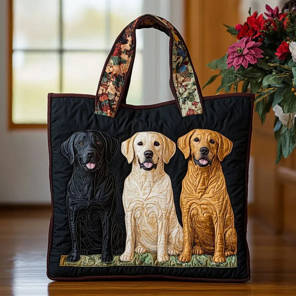 Ambachtelijke tas - Drie labradors