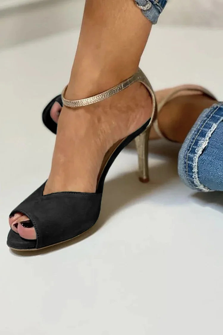 Elegante sandalen met metalen bandje