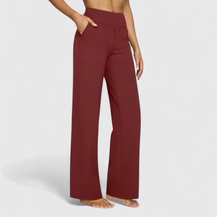 Hilary verfijnde broek met hoge taille