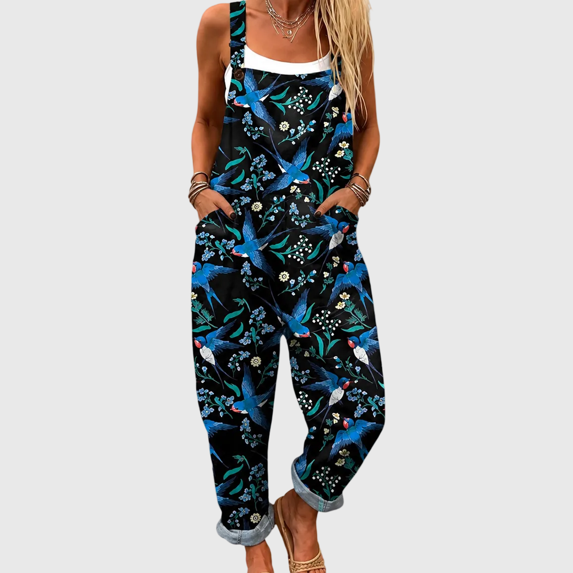 Wieke salopette met print