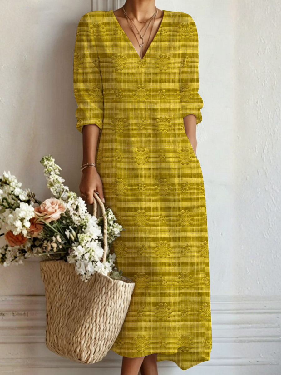 Nova bohemien maxi-jurk